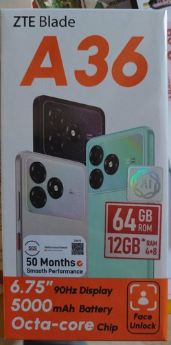 Zte blade a36 64gb - 12gb*, ram